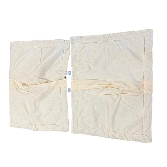 Laura Ashley Vintage Set of 2 Pillow Shams Covers Quilted Blue USA Made Standard - Picture 5 of 6